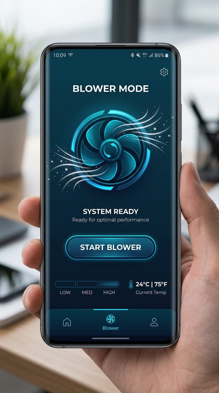 SonicClean blower mode preview